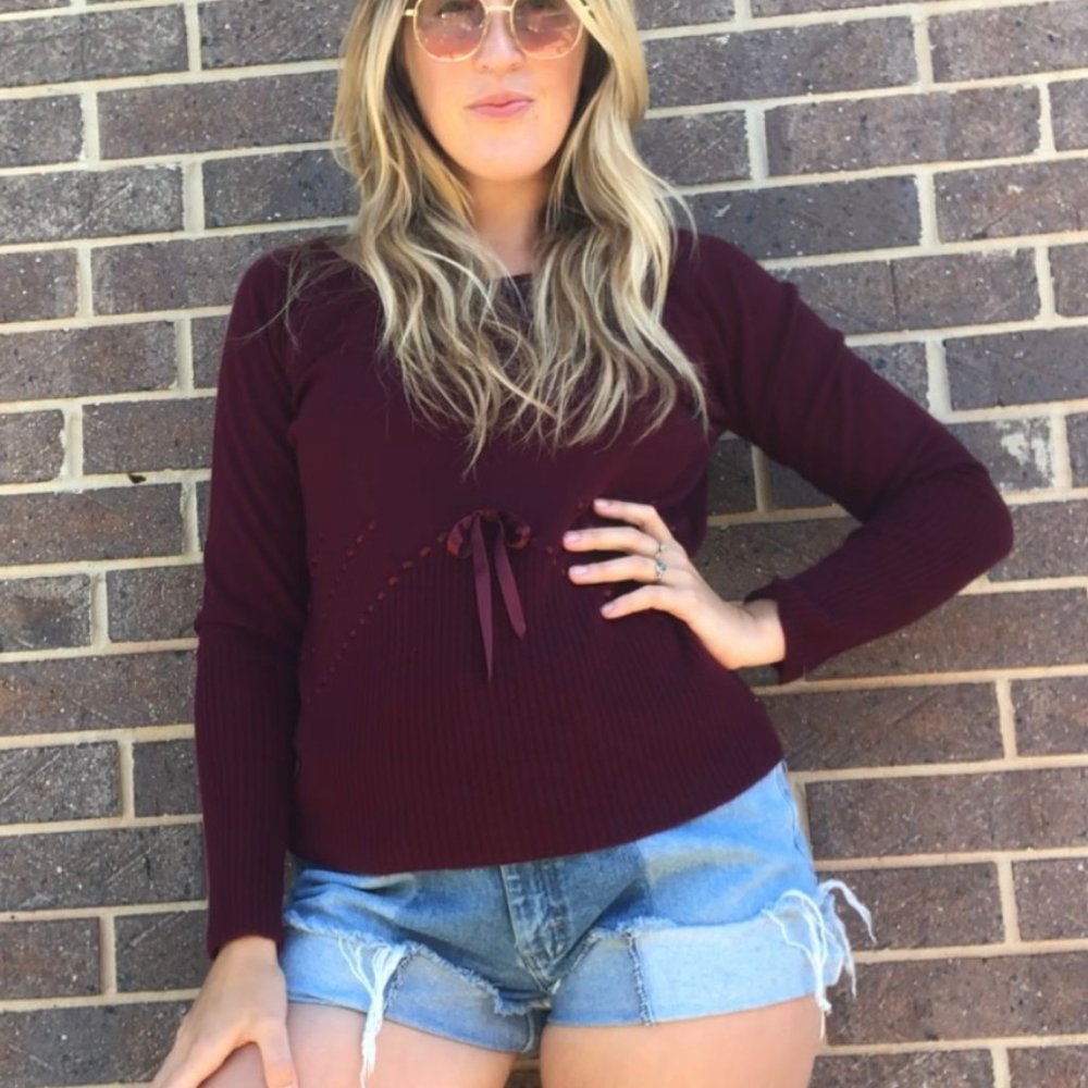 Valentino Vintage Sweater Cashmere Wool Size XL